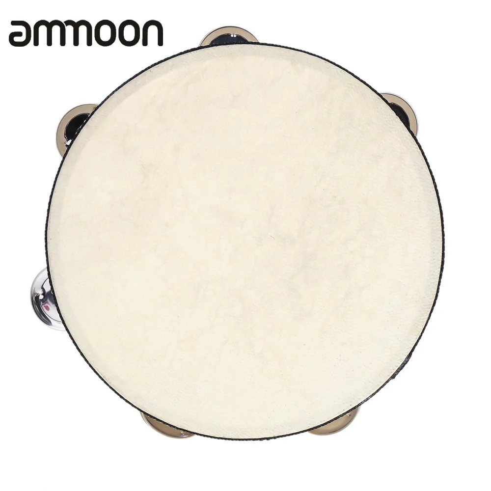 8 &quotручной Тамбурин барабан колокольчик береза Металл джинглы перкуссии