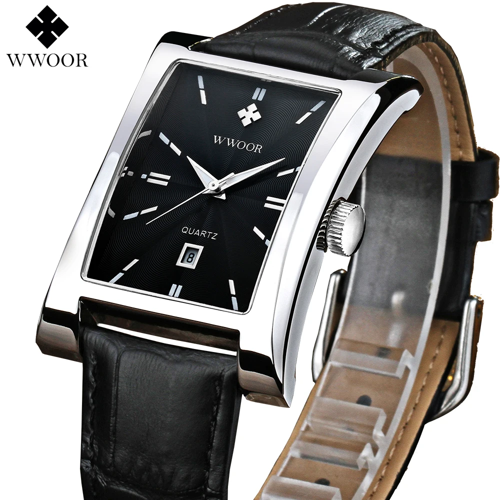 Лидирующий бренд мужские часы новинка 2017 роскошные модные кожаный ремешок