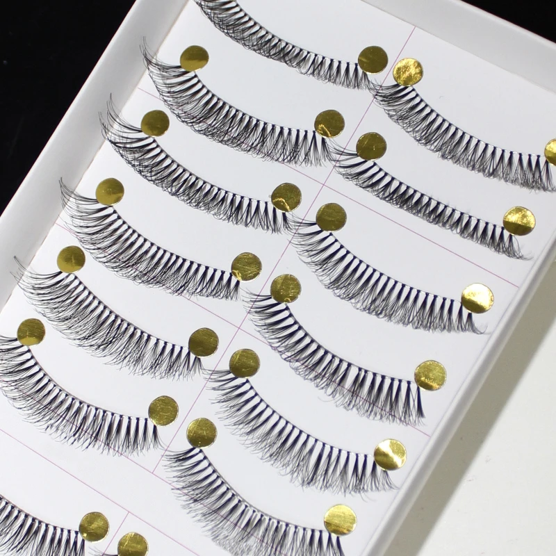 Натуральные Длинные Накладные ресницы 10 пар накладные объемный набор для
