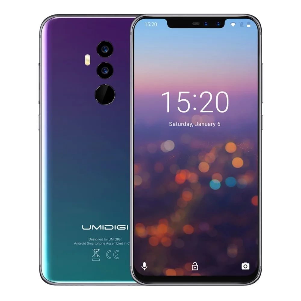 Umidigi Z2 специальное издание глобальная версия 4G Смартфон Android 8,1 4 Гб+ 64 Гб Helio P23 Восьмиядерный 16 Мп+ 8 Мп 6,2 дюйма сотовый телефон