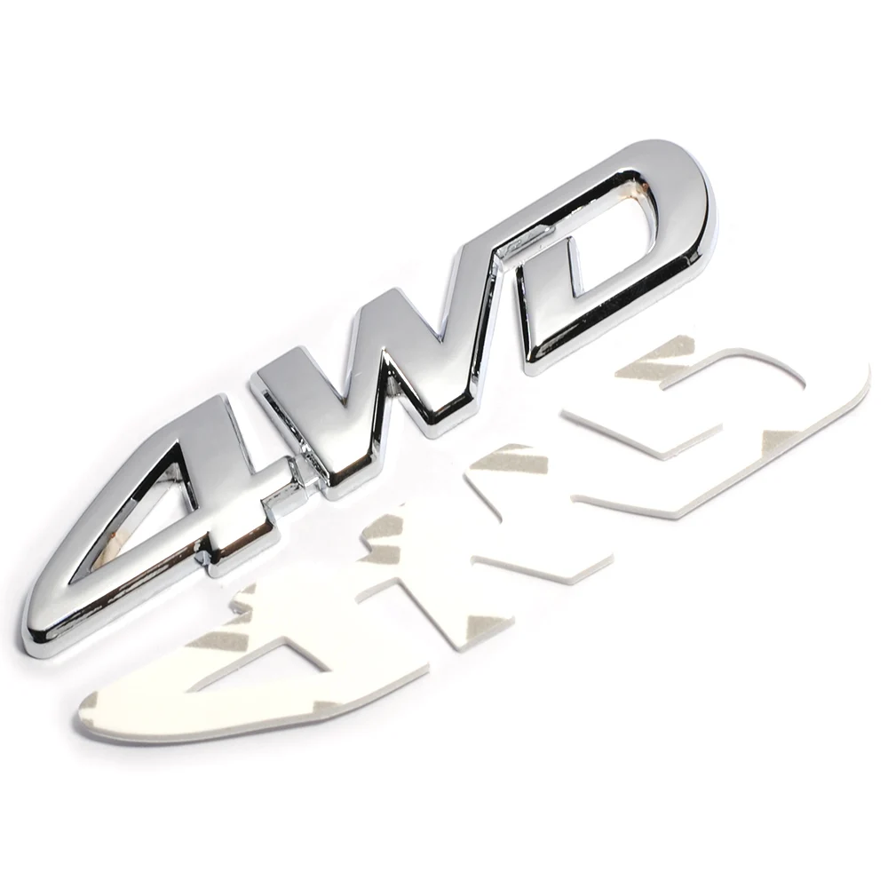 Хромированный металлический 3d-значок-эмблема для автомобиля 4 х4 стильная