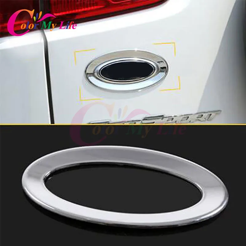 Цвет моя жизнь ABS хром задний багажник логотип декоративный круг отделка