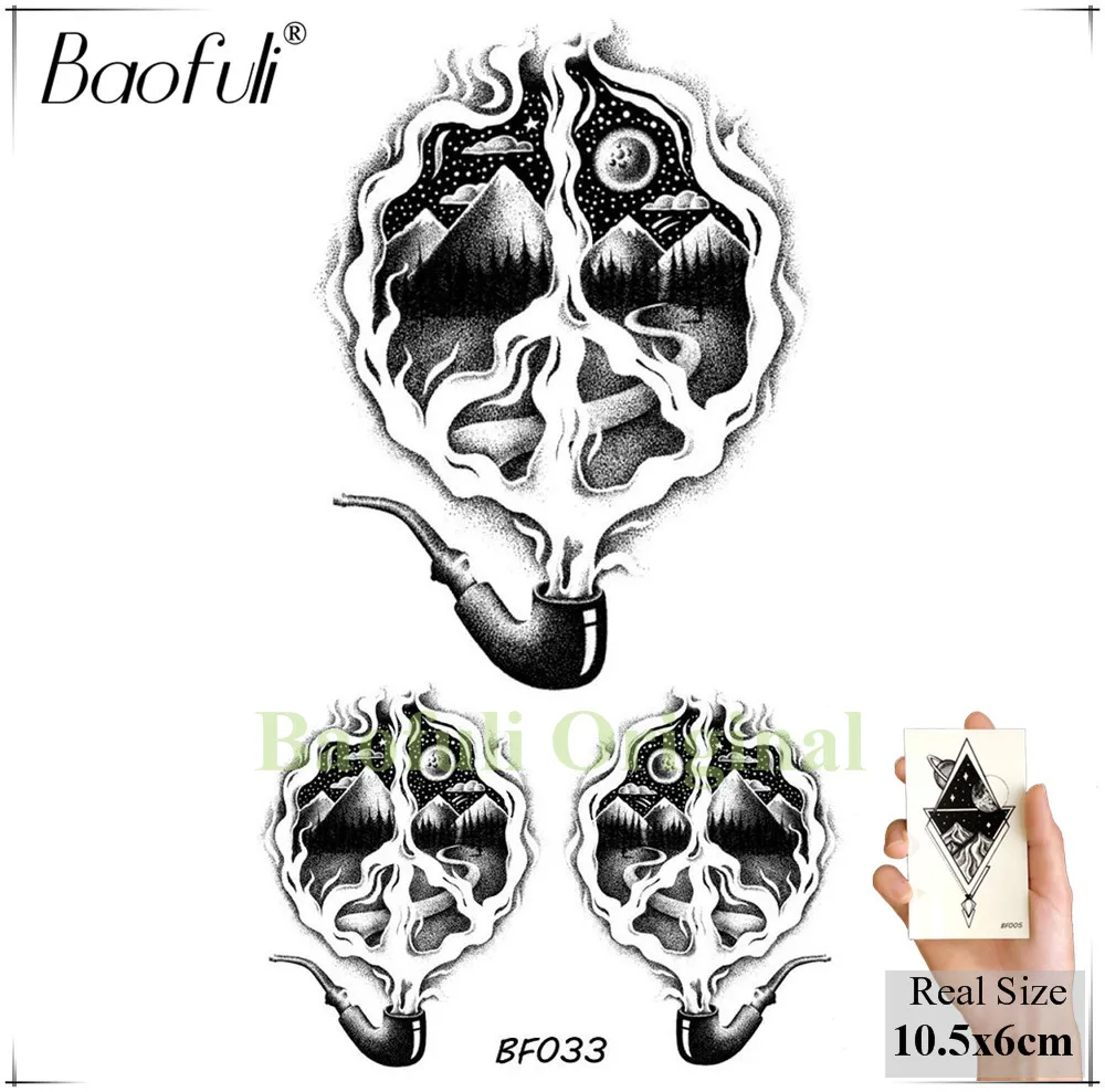 BAOFULI мужские галактические звёзды астронавт временные тату лампы трубы