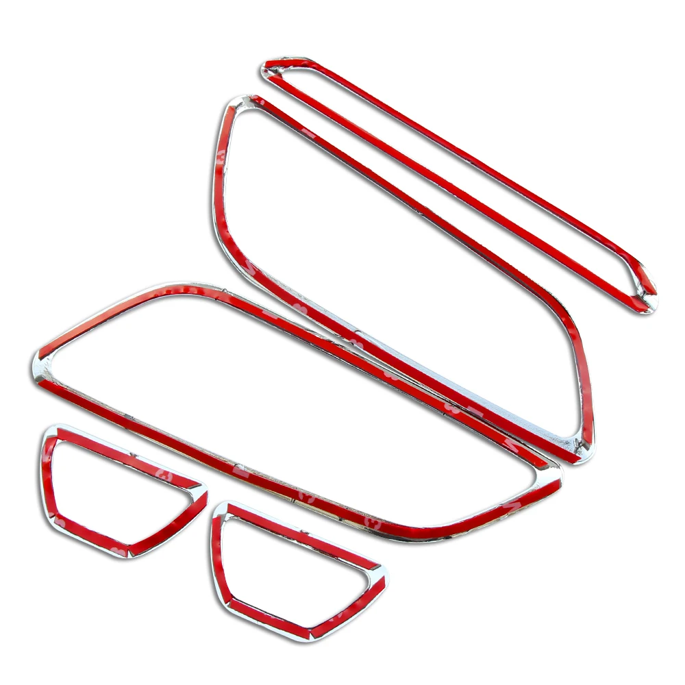 5 шт. Комплект ABS хромированное украшение для интерьера на выходе Ford focus 3 2012