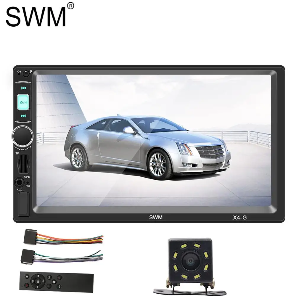 SWM gps навигация Радио 2 DIN Авторадио для авто, аудио стерео 12 В двойная система Зеркало Ссылка мультимедиа Mp5 плеер радио Coche