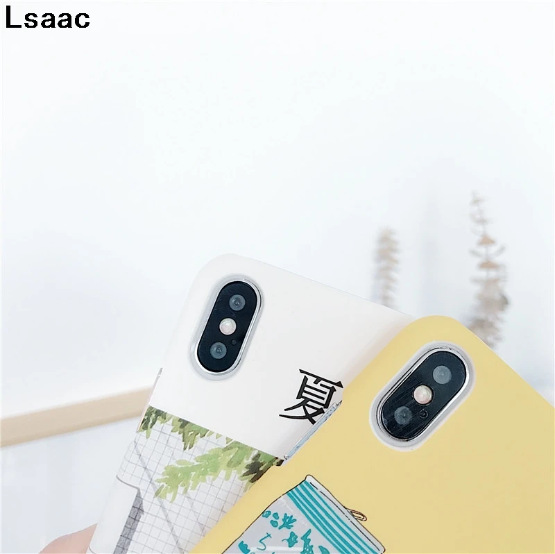 Модный чехол для телефона с изображением кофейной девушки iphone X 6 6S PLUS жесткие