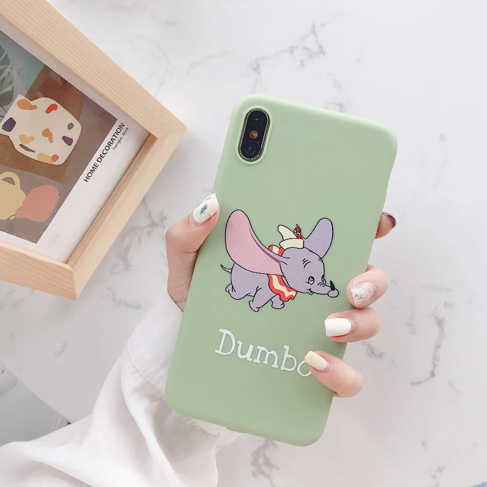 COPEONE милая картонная слон Дамбо чехол для телефона Apple iPhone 7 plus 6 6s 8 плюс мягкий ТПУ