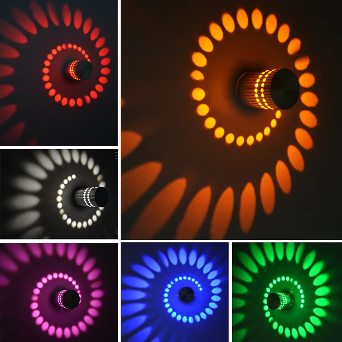 Светодиодный настенный светильник для помещений 3 Вт точечный светодиодный