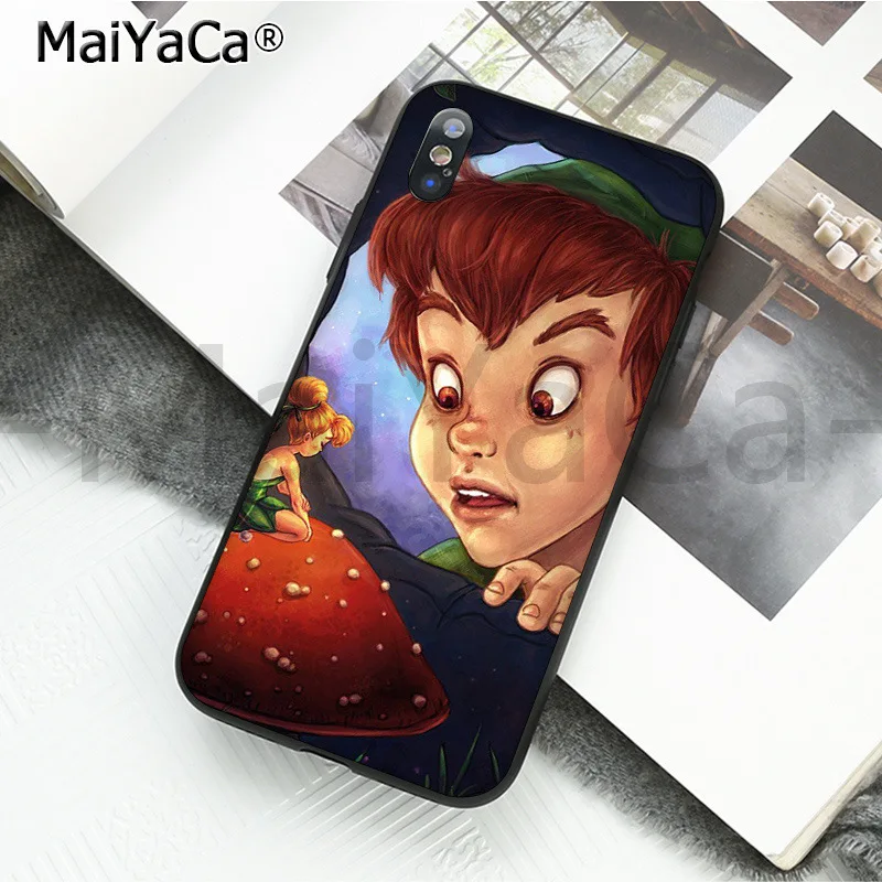 MaiYaCa Забавный чехол для телефона, чехол Питер Пэн, Венди, Тинкербелл, Динь-Динь, для Apple iphone 11 pro 8 7 66S Plus X XS MAX 5S SE XR