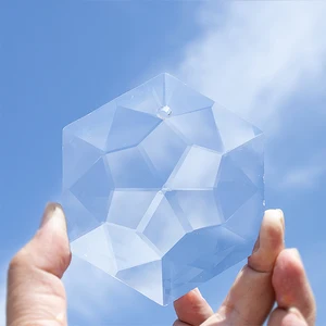 Стеклянная хрустальная люстра H  D 100 мм, искусство, радуга, гексаграмма, призма, Ловец Солнца, подвесное украшение, фэн-шуй, рождественский подарок, Декор