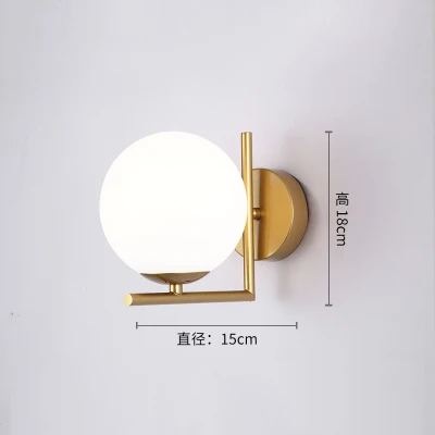 A Gold Современный светодиодный настенный светильник из железа, прикроватный светодиодный настенный светильник для спальни, обучающий коридор, комнатный бра, светильник декоративное освещение, светильники - Цвет абажура: A Gold