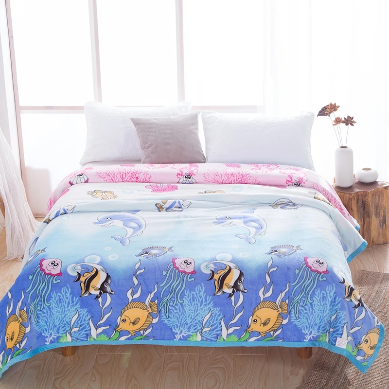 Плюшевое теплое одеяло с цветочным принтом набор простыней для кровати чехол