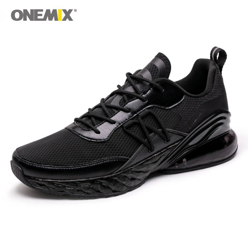 

ONEMIX 2021 Men Running Shoes for Men Outdoor Shock Absorption Cushion Soft Midsole Man Wearable Anti-Slip Height Tennis Shoes