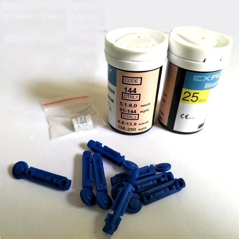 Exactive легко 50 Планшеты Тесты полоски 50 крови ланцеты крови Glucosemeter специальные Тесты Бумага неудержимые необходимое устройство тест-полоски полоски глюкометр полоски для глюкометра