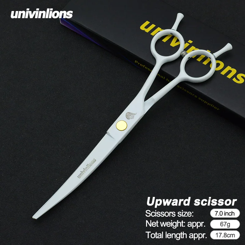 Univinlions " ножницы для стрижки собак Ножницы для собак Ножницы Для Стрижки животных и кошек ножницы для утончения собак изогнутые ножницы набор инструментов