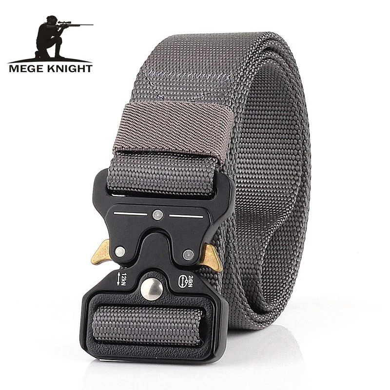 

MEGE Tactical Belt Heavy Duty Camping Climbing Training Waist Belt Sports Men Military Army Adjustable Waistband Quick Release