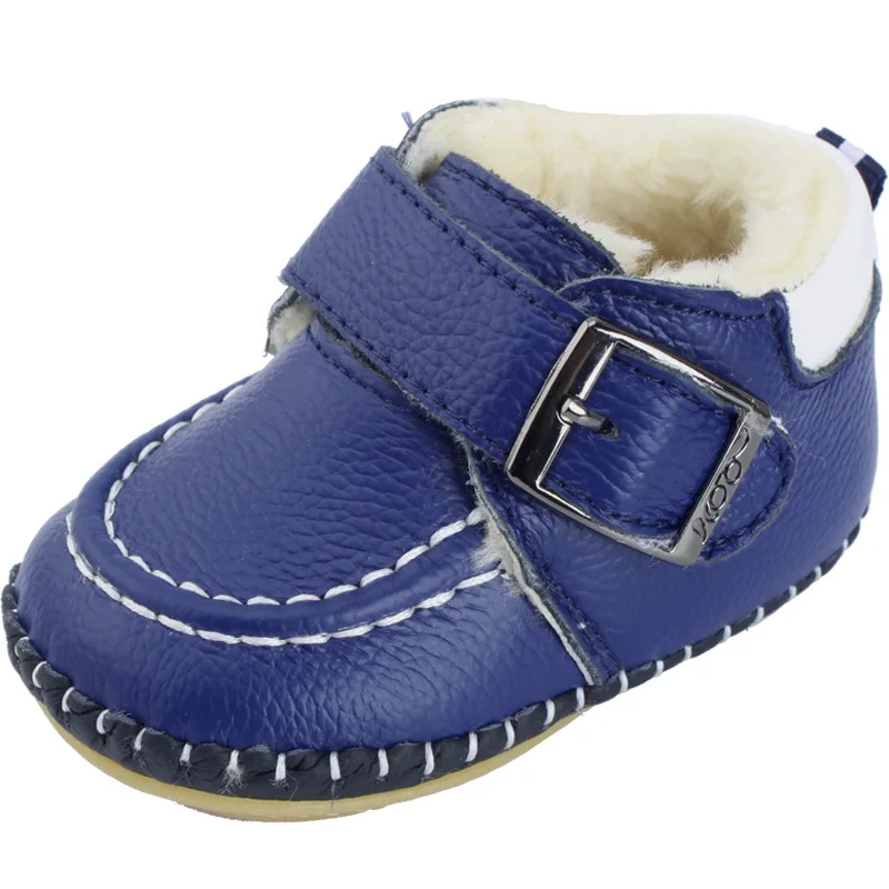 Зимняя обувь для новорожденных XQT.GZ теплая хлопковая из натуральной кожи