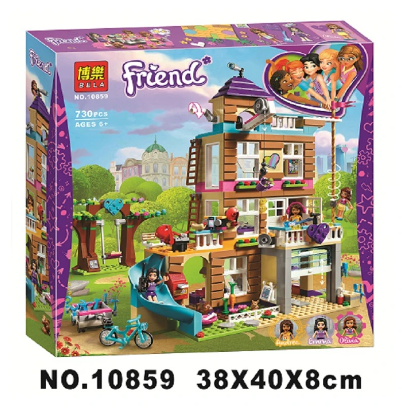 10859 друзья 730 шт. игрушки для детей девочек серии дружбы дом набор строительных блоков Кирпичи Детские подарки совместимы