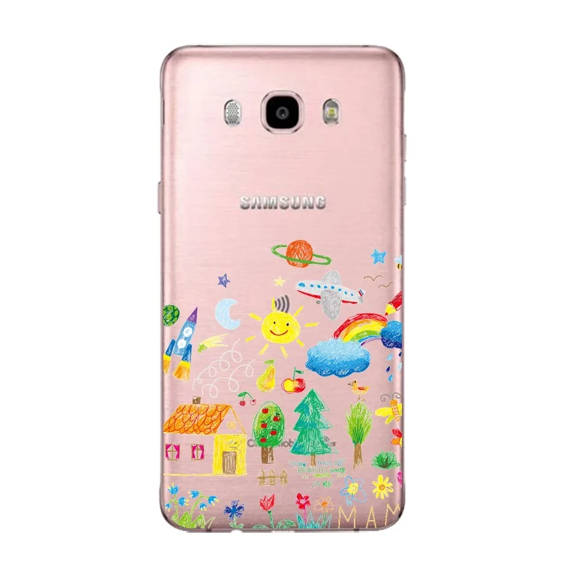 Мягкий прозрачный ТПУ чехол с пандой для телефона Samsung J3 J5 J7 S6 S7 S8 note8 A3 A5 C7 J2prime