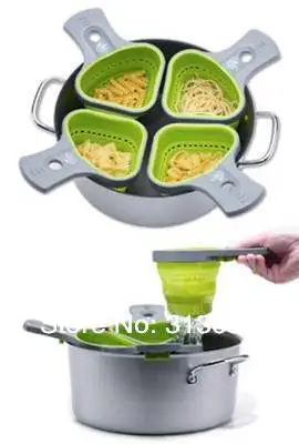 Горячая продажа пищевого силикона паста корзина лапша Ложка ситечко/Силиконовые