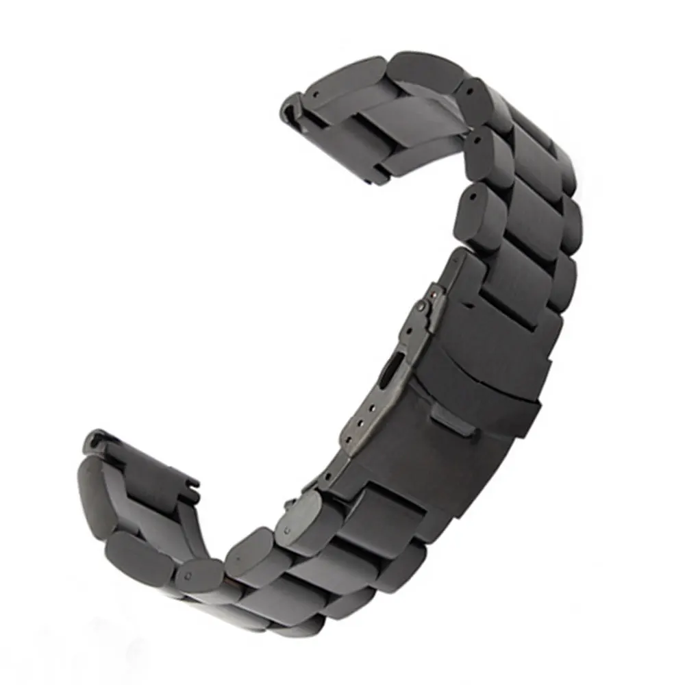 Ремешок для часов из нержавеющей стали GD013522 черный 22 мм|stainless steel strap|steel strapband 22mm |