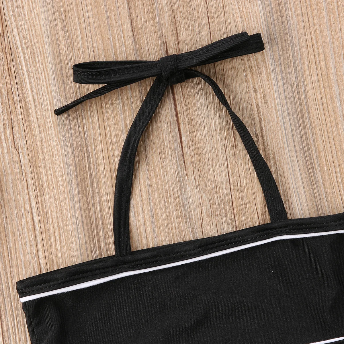 Купальные костюмы с лямкой на шее для маленьких девочек из 2 предметов Купальный