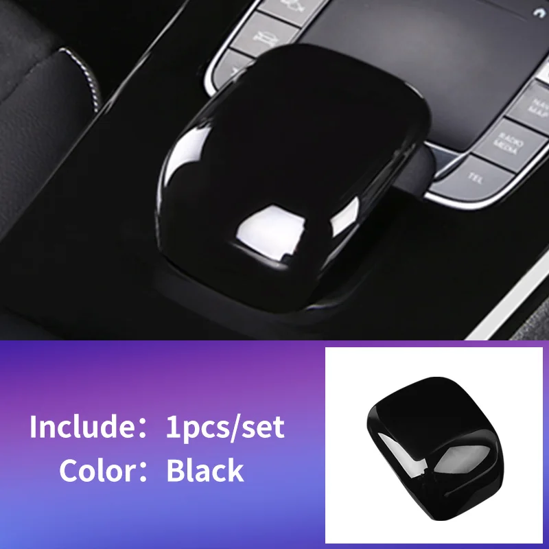 gloss black 1pcs Подлокотник элемент облицовки корпуса для Mercedes w177 amg/classe a Mercedes класса a w177 clase планки/a180 Mercedes a класса w177 аксессуары - Название цвета: gloss black 1pcs