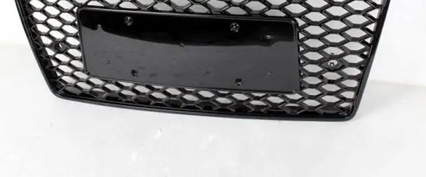 al black chrome logo Для Audi A7 изменение RS7 Стиль Передняя сотовая решетка Стайлинг автомобильной решетки 2012 2013 - Color Name: al black chrome logo