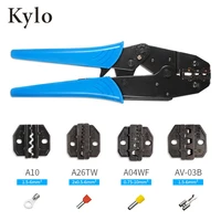 ly 03c hand crimping tool setbox includes 4 replaceable crimping dies and crimping pliers