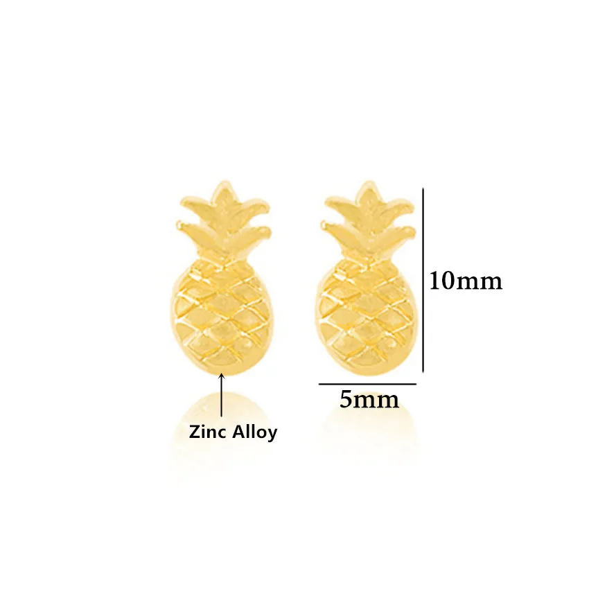 Минималистичные серьги в виде тропического ананаса для женщин милые с ананасом