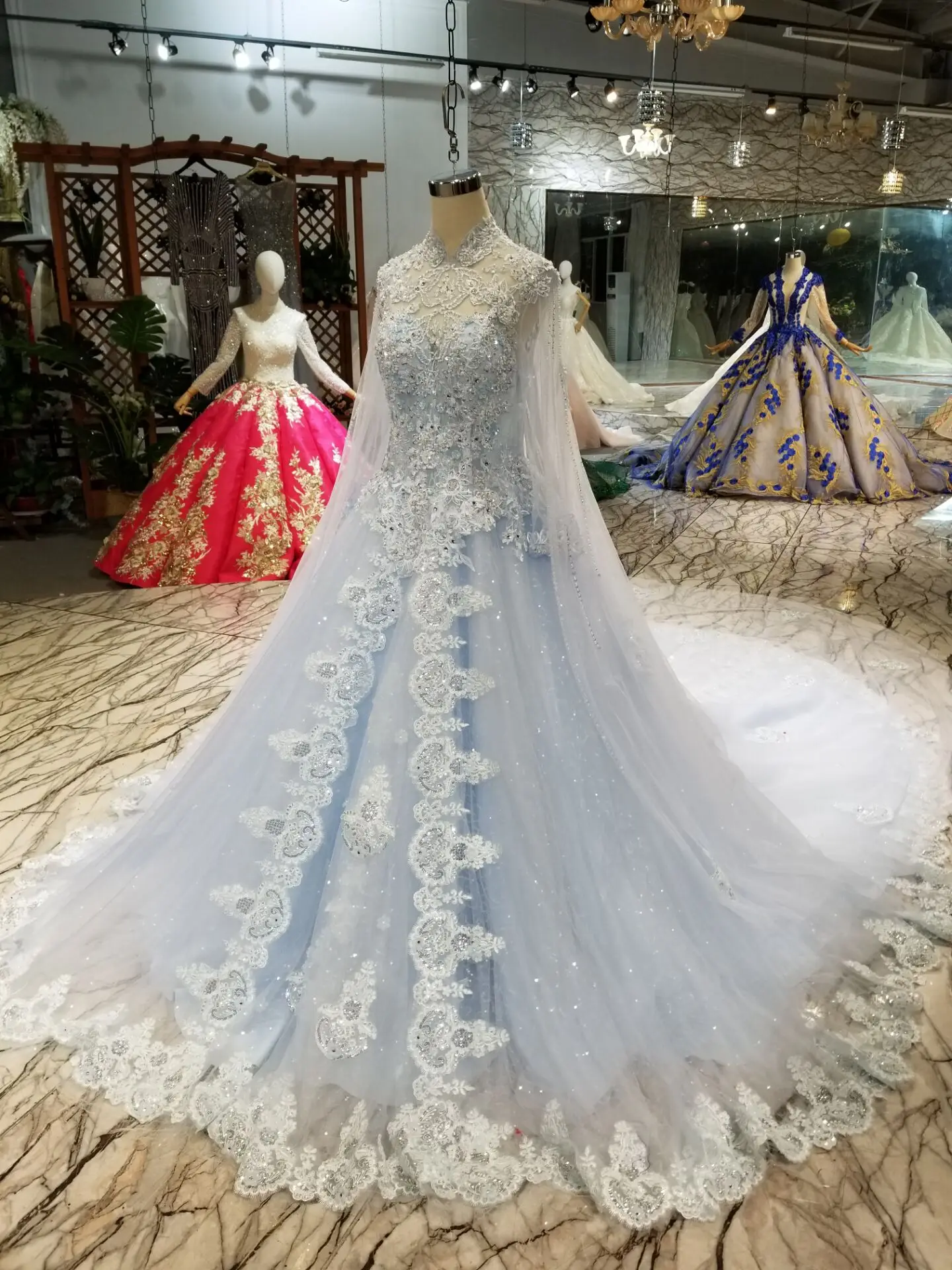 Роскошное Свадебное платье высокого качества новинка 2019 года длинное принцессы