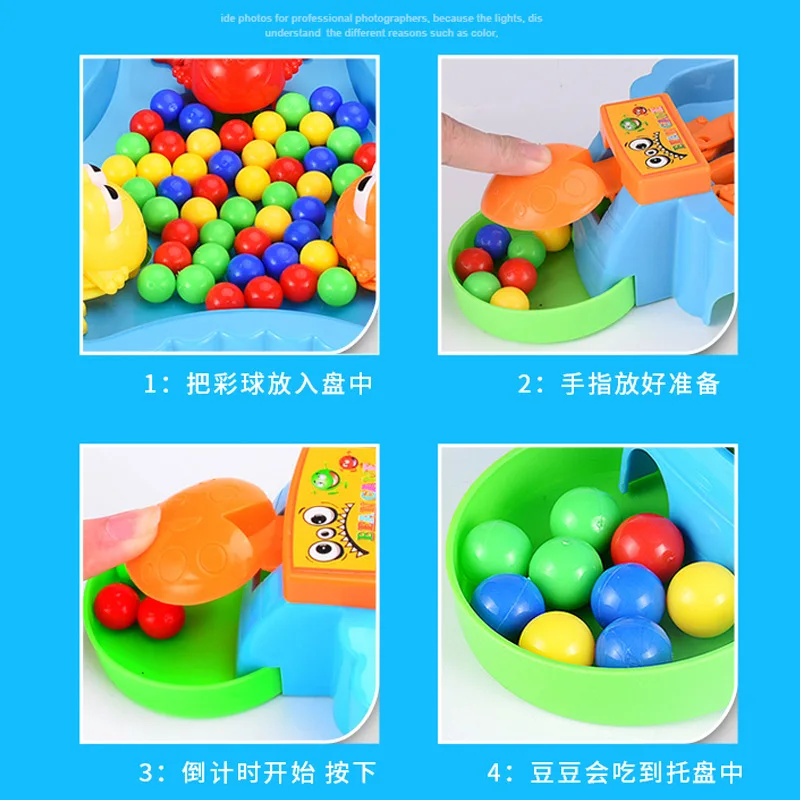 

Hot Sale Creative table game Children's Educational Parent-child Table Party Game Toys Frog Eating Beans Desktop Toys