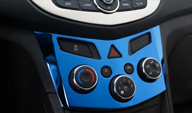 Car Styling Air Conditioning Adjust Switch Panel Cover Trim Sticker Interior Decor Covers For TRAX 2013 2014 2015 | Автомобили и