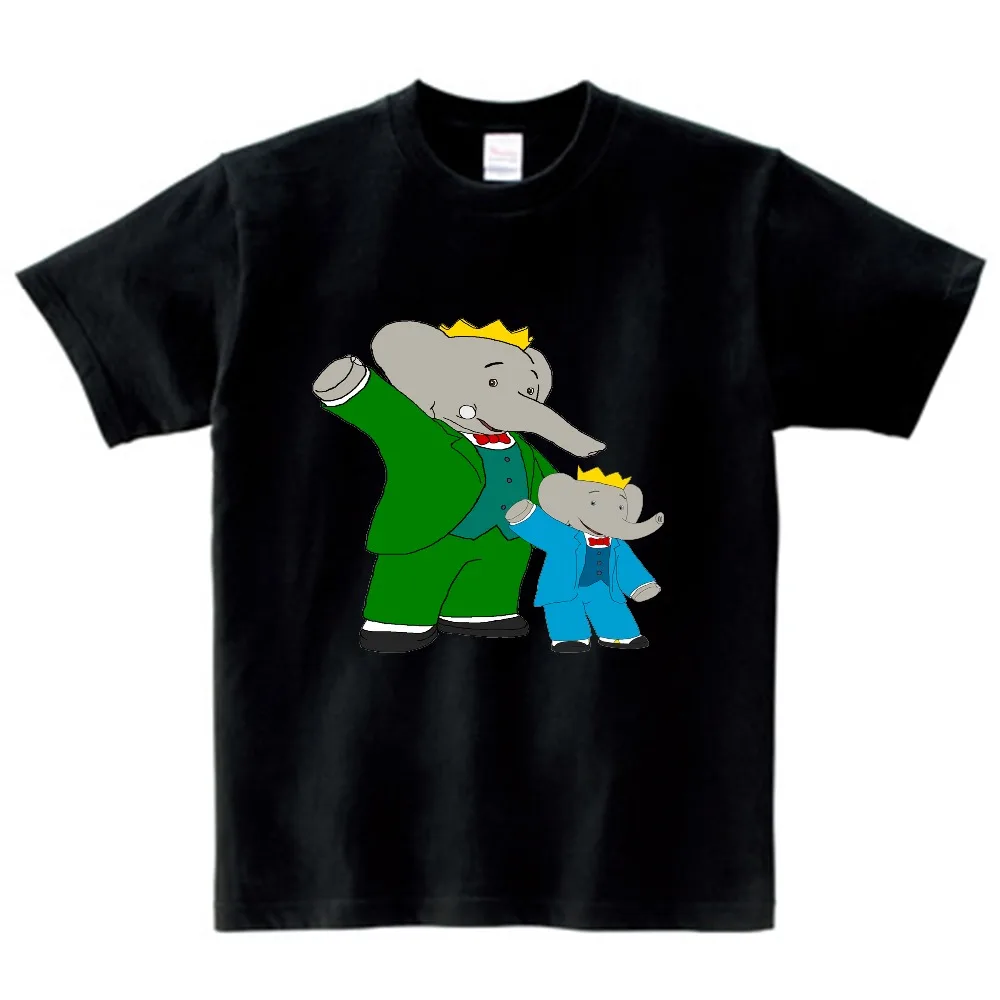 Детская футболка с забавным принтом слона детские летние футболки коротким