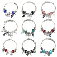 2020 new charm love dragonfly beaded bracelet jewelry 6 colors metal 60mm adjustable bracelet bangles women wedding jewelry gift