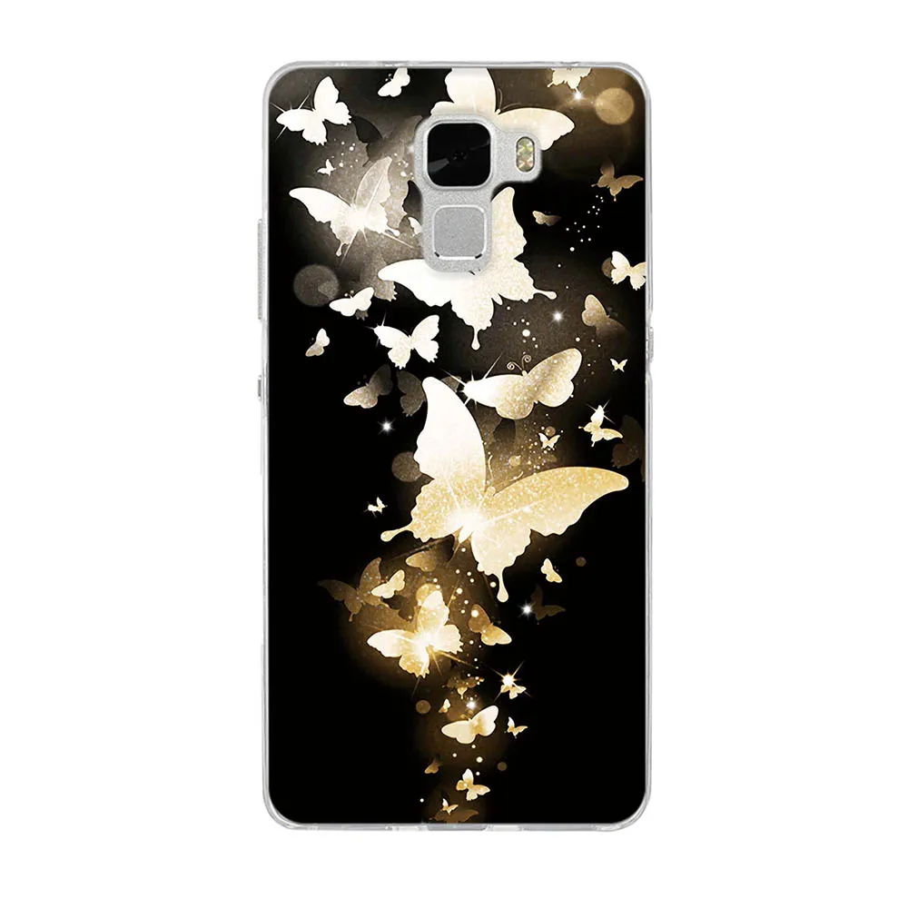 Для huawei Honor 7 Чехол Ультра тонкий мягкий силиконовый чехол для huawei Honor 7 чехол 3D узор TPU тонкая задняя защитная оболочка - Цвет: 1