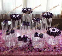 9pcslot wedding crystal transparent acrylic cake stand wedding centerpiece party cake decoration wedding cake display 9pa1