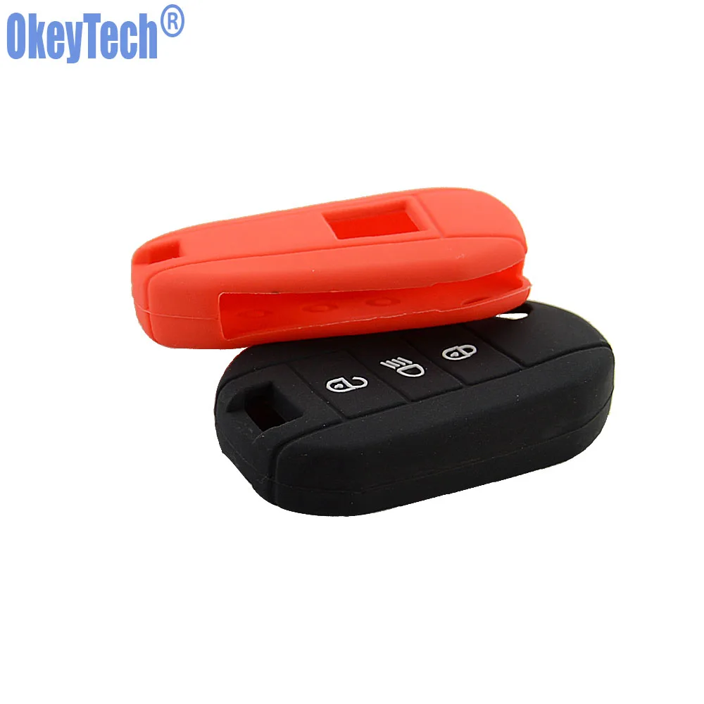 Силиконовый чехол OkeyTech для Peugeot 3008 208 308 RCZ 508 408 2008 407 307 4008 откидной пульт