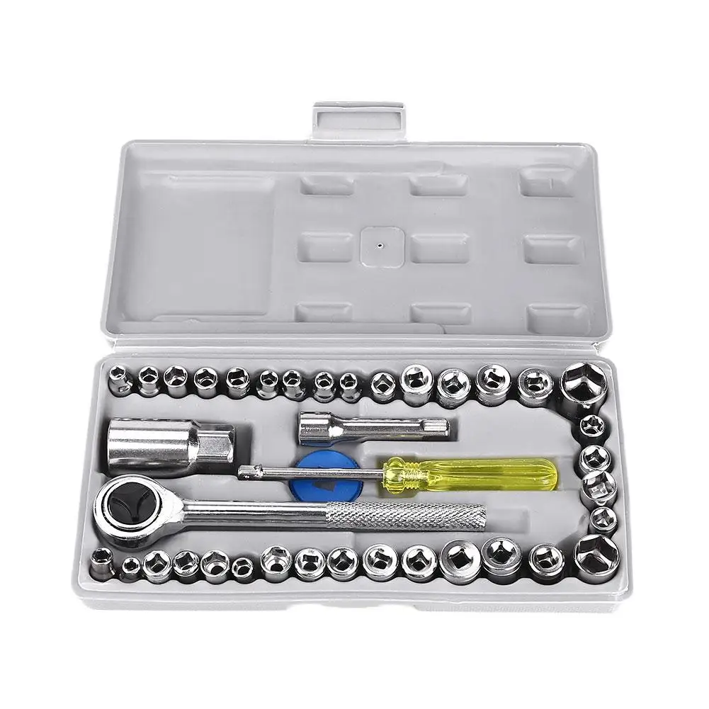 40 шт. ремонт автомобилей обслуживания комплект ключ рукава Ручка инструмент
