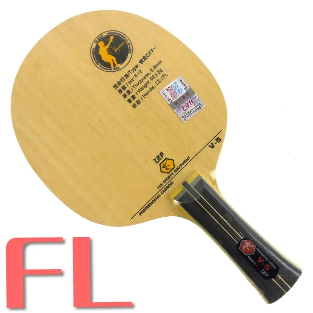 FL long handle 729 V-5 V5 V 5 настольный теннис пинг-понг лезвие - Цвет: FL long handle