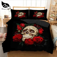dream ns 23pcs bedding set polyester fiber cotton reactive printing 3d printed nose ring skull household items comfortable