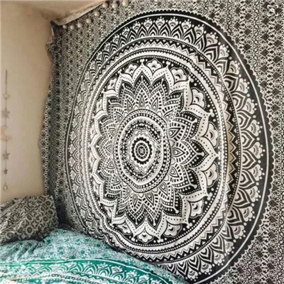 Style 2 Индийский Настенный декор гобелены богемная МАНДАЛА ГОБЕЛЕН настенные подвесные простыни - Цвет: Style 2