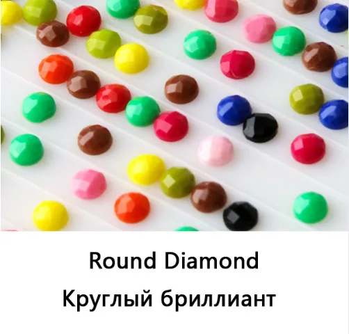 round drill UzeQu алмазная живопись на заказ, вышивка крестиком, полный квадрат/круглые стразы DIY, алмазная 3D Алмазная вышивка, подарок, распродажа - Цвет: round drill