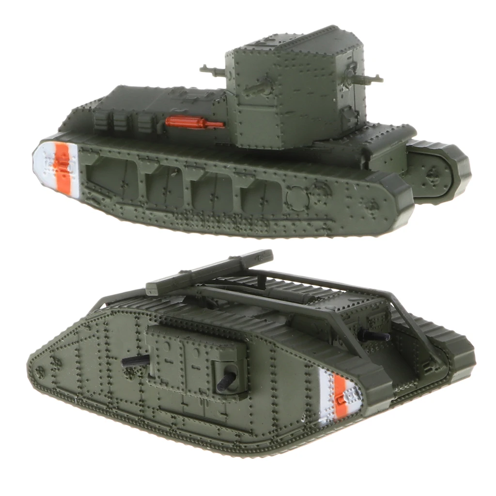 2 шт 1:100 Великобритания МК. IV Женский Танк и Mk. A Whippet panzer Модель-WWI Великобритания модели солдатиков домашний коллекционный набор Декор