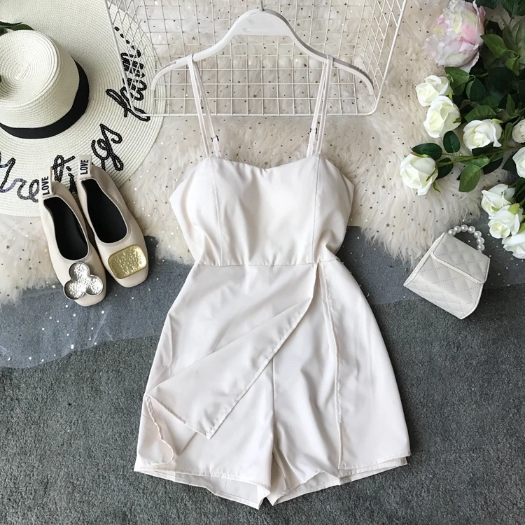 2019 летнее платье женские шорты шифоновое без рукавов Boho стиль короткое пляжное