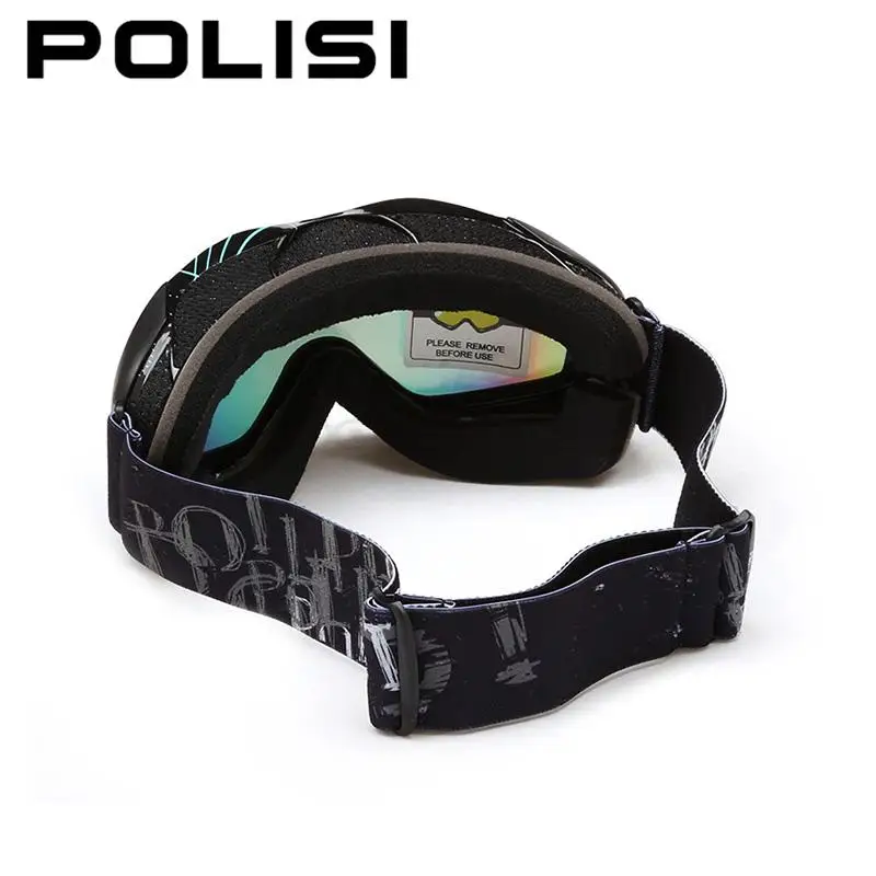 POLISI уличные Лыжные Сноуборд очки поляризационные анти-противотуманные линзы