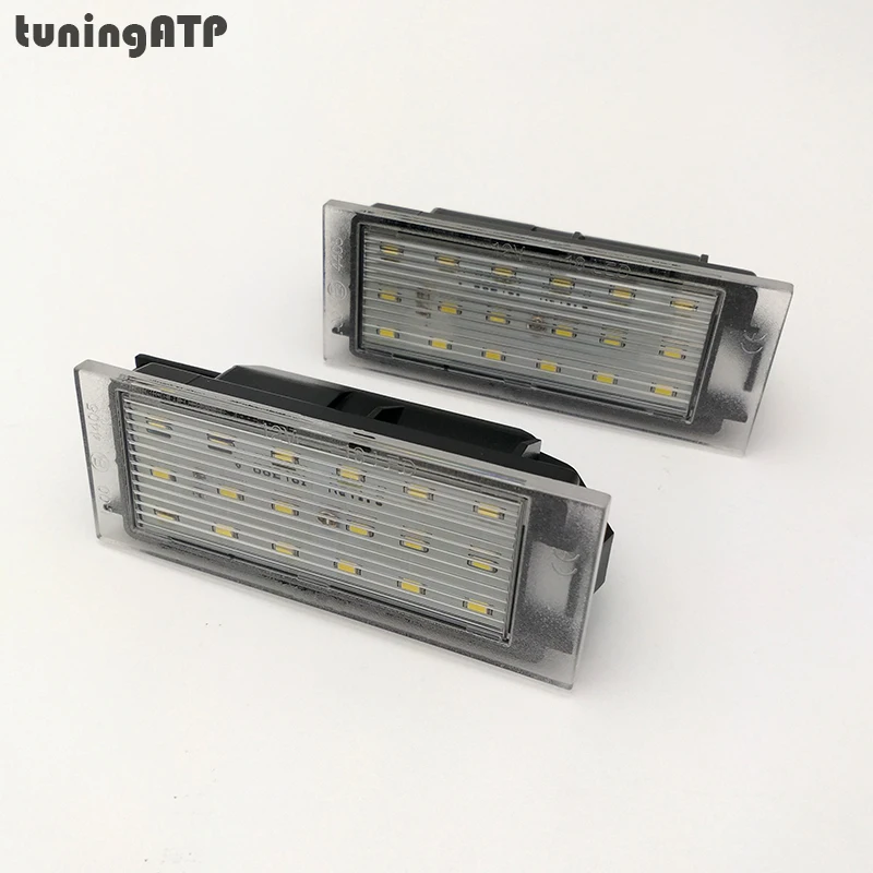 

For Renault Clio IV Mk4 Rear Number License Plate Light Car Styling LED Lamps