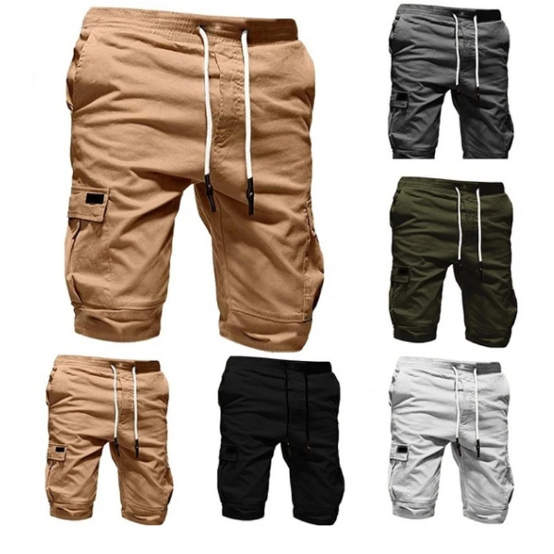 Шорты DIMUSI мужские с эластичным поясом модные хлопковые Джоггеры для