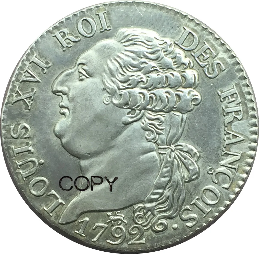 Франция 1/2 ECU De 3 Livres Тип французский 1792 A 90% серебряные копии монет|coin coins|coin copycoin
