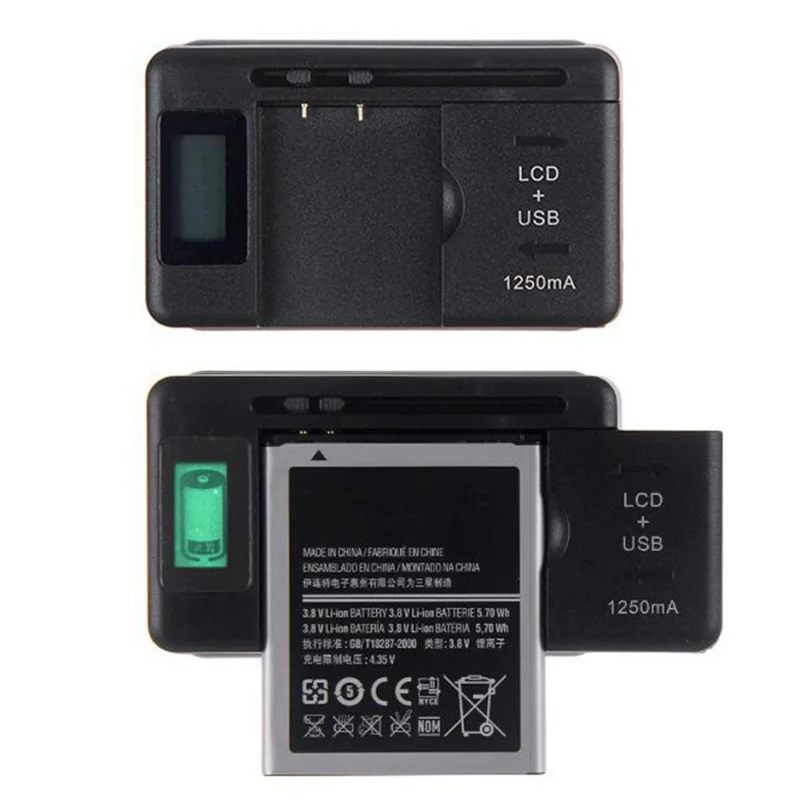 VAORLO мобильное зарядное устройство Универсальный ЖК-экран индикатора usb-порт зарядное устройство для сотового телефона s Зарядка батареи EU US UK PLUG
